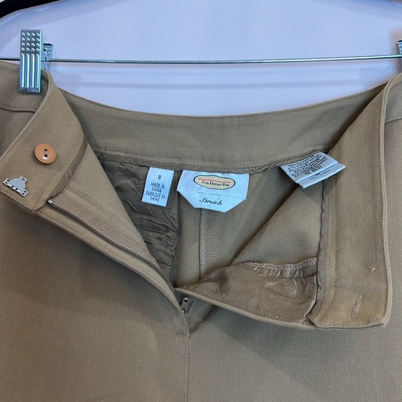 Talbots beige stretch trousers / slacks size 8 - Picture 3 of 7